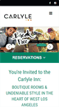 Mobile Screenshot of carlyle-inn.com